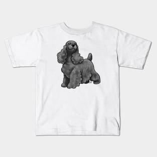 Dog - Cocker Spaniel - Black Kids T-Shirt